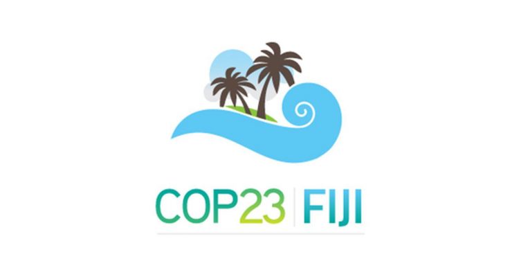 Logotipo da COP 23 em Mídia e Ciência "COP como Copa"