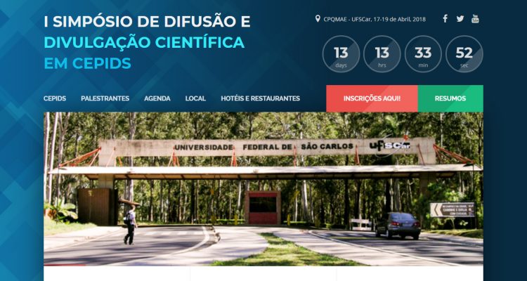 LAbI promove simpósio de difusão e divulgação científica na UFSCar